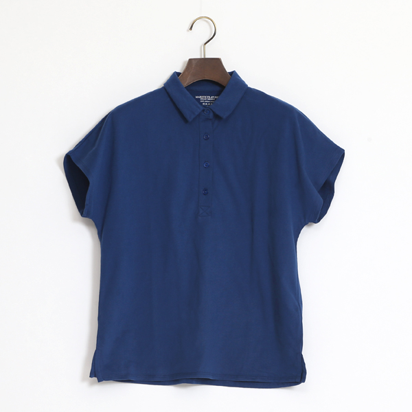 コットンポロシャツ（BLUE）