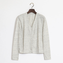 ストレッチリネン Vネックカーディガン