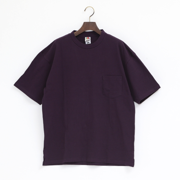 FRUIT HEAVY WEIGHT POCKET TEE（DARKPURPLE）