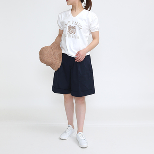 モデル身長:162cm 着用:WHITE/M モデル身長:162cm 着用:WHITE/M
