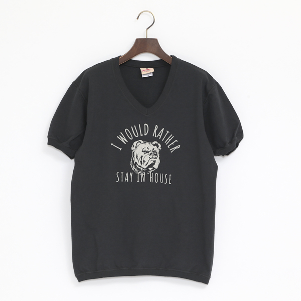 HOUSE 7.2oz V Tシャツ（OFF BLACK）