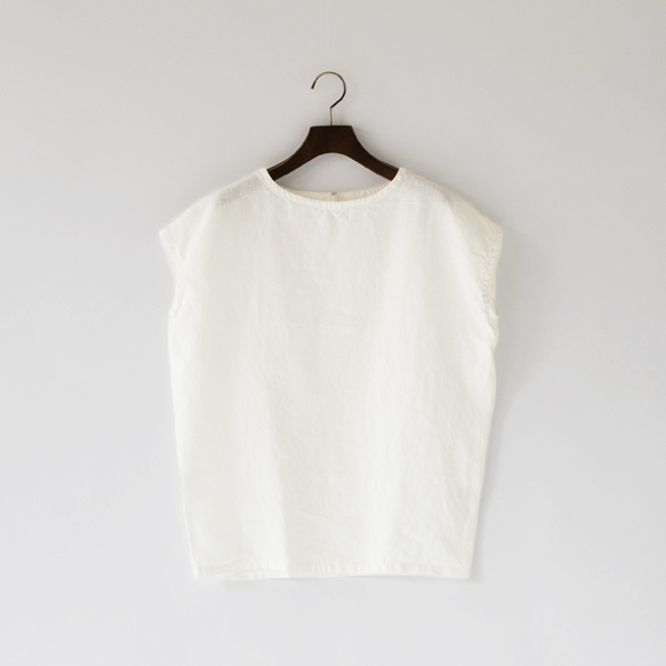リネンカットソー（WHITE）