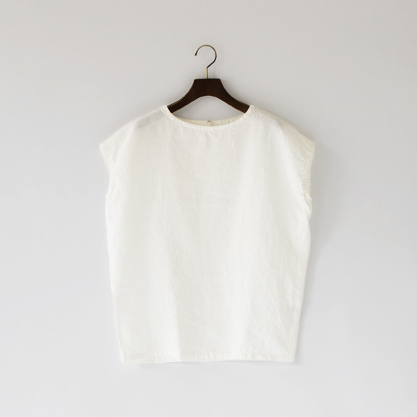 リネンカットソー（WHITE）