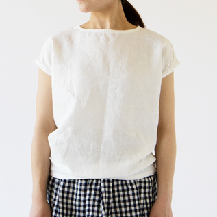 【ミホコ】wafu/cip リネンワイドフレンチスリーブブラウス ミホコ】wafu/cip リネンワイドフレンチスリーブブラウス ミホコ】wafu