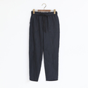 リネンキャンバスワッシャーパンツ　NAVY