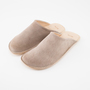 LEATHER ROOM SHOES BEIGE
