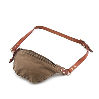 CANVAS/LEATHER ウエストバッグ SMALL(OLIVE DRAB) CANVAS/LEATHER ウエストバッグ SMALL(OLIVE DRAB)