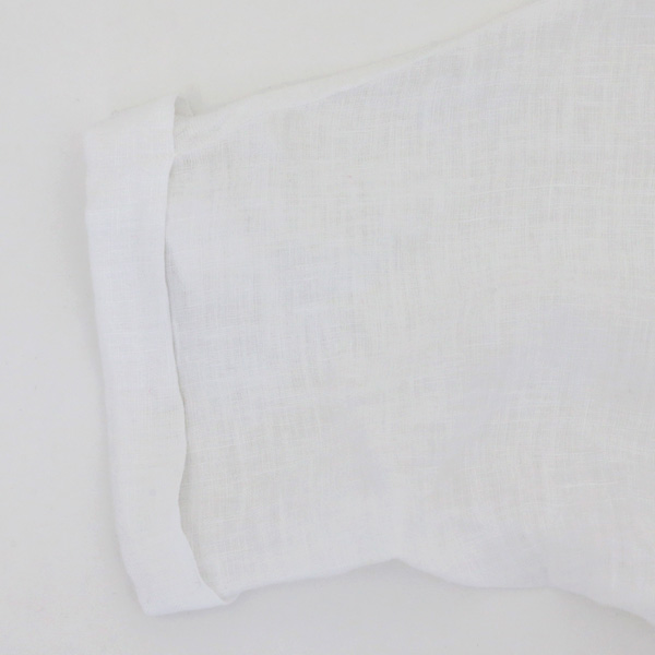 袖（WHITE SOLID）