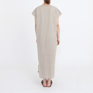 リネンフレンチスリーブナイトシャツ ナチュラル／fog linen work