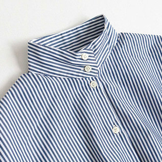 クラシカルなスタンドカラー(NAVY STRIPE) クラシカルなスタンドカラー(NAVY STRIPE)