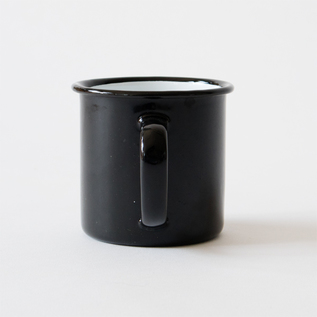 丈夫で割れにくい琺瑯製のマグカップ(Coal Black) 丈夫で割れにくい琺瑯製のマグカップ(Coal Black)